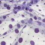 ТНГф1 - Еврофатин Luxe "Фиолетовый" в крупный горошек и точки